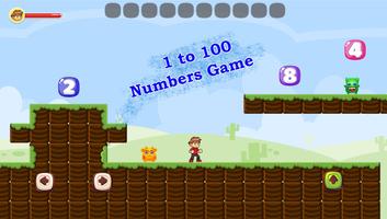 1 to 100 Numbers Game الملصق