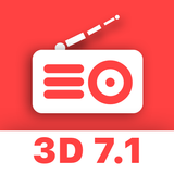 3D 7.1 RadioPlayer + Recording icon