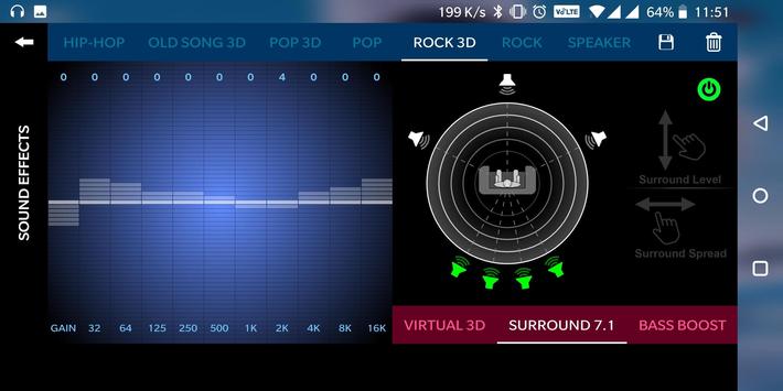 Music Player 3D Surround 7.1 (FREE) screenshot 5