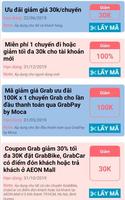 Grab Khuyến Mãi - Mã Giảm Giá Grab - Grab स्क्रीनशॉट 1