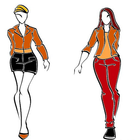 fashion design sketches icon