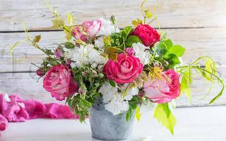 Tile Puzzle Flowers Bouquet скриншот 2