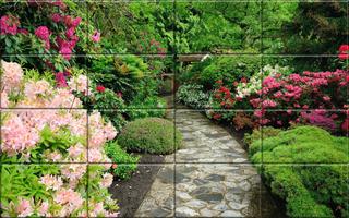 Tile Puzzle Gardens Affiche