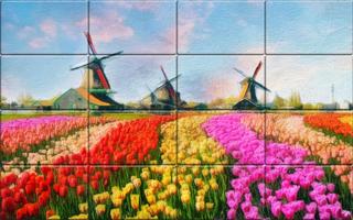 Tile Puzzle Digital Paintings स्क्रीनशॉट 2