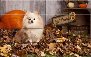 Tile Puzzle Pomeranian Dogs Affiche