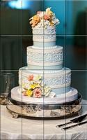 Tile Puzzle Wedding Cake Plakat