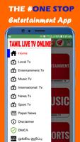 Tamil Live TV Online capture d'écran 2