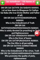 Sai Ashtothram - 108 Names ảnh chụp màn hình 2