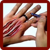 Hand Art Illusion Zeichen