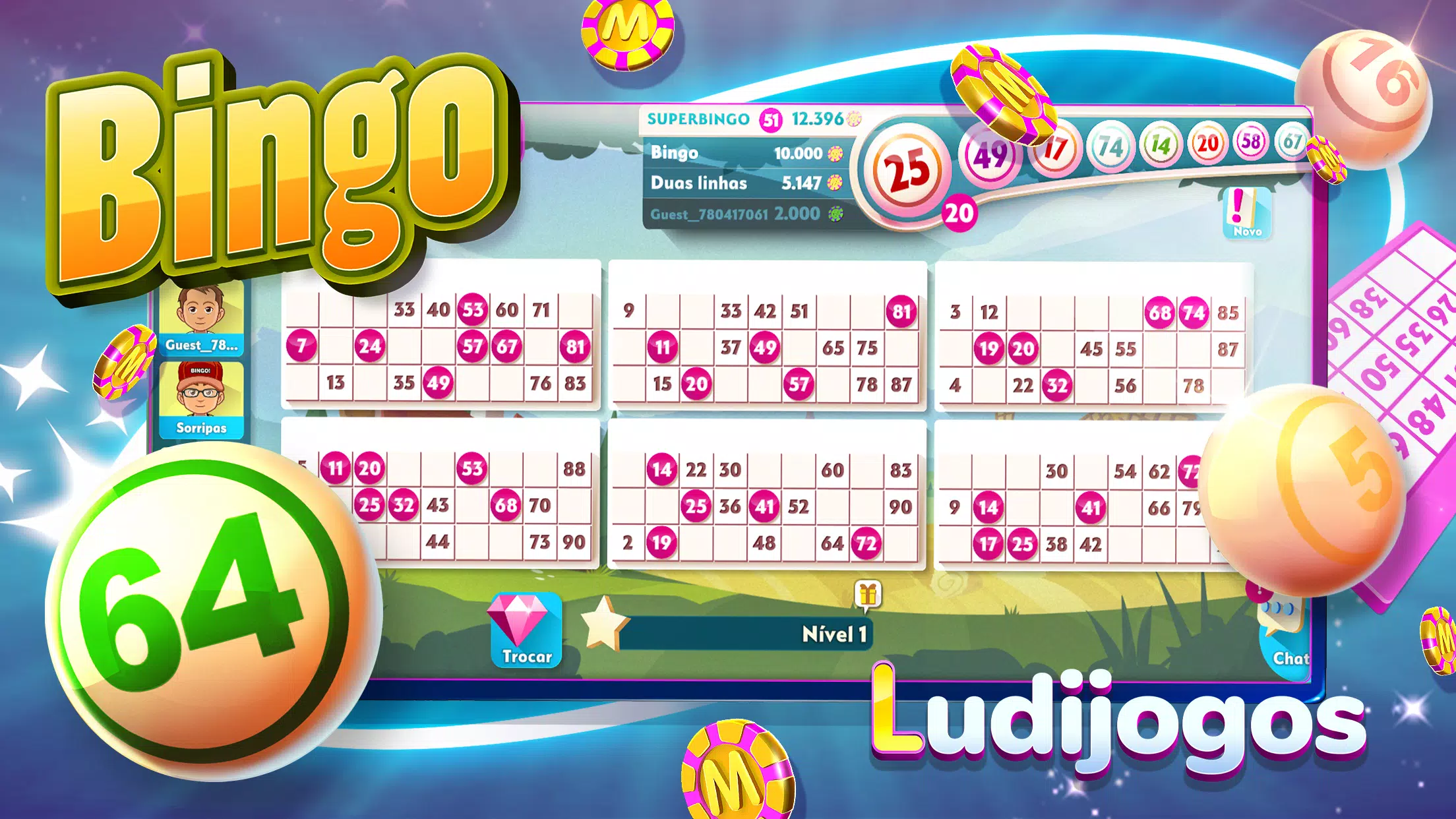 FICHAS DO LUDIJOGOS/MUNDIJUEGOS + 10 MIL AKAMON SLOTS 