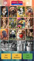 Tile Swap Puzzle Cute Animals Cartaz
