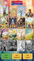 Tile Puzzle: Happy Easter Poster