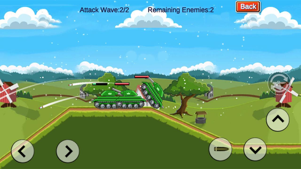 Игра с горизонтальными БЛОКАМИ. Tank Attack. Игра атака на танк