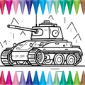 Military Tank Coloring Book