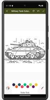 Military Tank Coloring Book syot layar 2