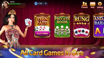 Taash Gold - Teen Patti Rung Plakat