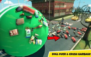 Big Garbage Roller Ball Smash 3D: Clean the City screenshot 3