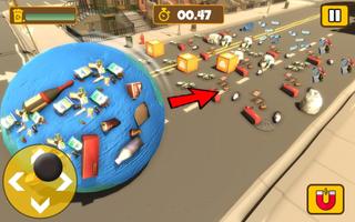 Big Garbage Roller Ball Smash 3D: Clean the City screenshot 1