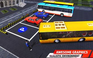 Modern Bus Drive Parking 3D Game - Free Bus Games โปสเตอร์