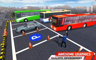 Modern Bus Drive Parking 3D Game - Free Bus Games Ekran Görüntüsü 1