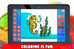 Coloring Games For All – Colorfy Sea Animals capture d'écran 1