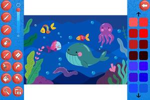 Coloring Games For All – Colorfy Sea Animals Ekran Görüntüsü 2