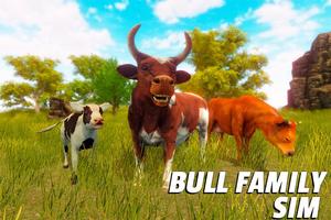 Angry Bull Family Simulator Affiche