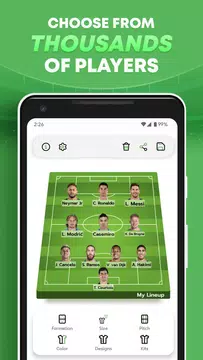 Descargar APK de MyLineup Creador de alineación