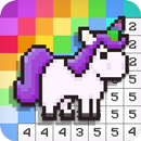 Cor por Número Caixa de Areia Pixel Arte APK
