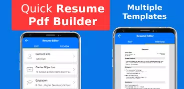 Top Resume Pdf Builder for freshers and experience