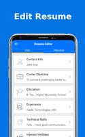Top Resume Pdf Builder for freshers and experience پوسٹر