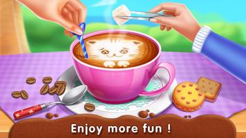 किट्टी कैफे:कॉफी बनाओ & नाश्ता स्क्रीनशॉट 2
