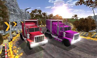 Uphill Euro Truck Driver 3d: Jeux de camions réels Affiche