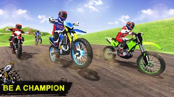 Poster Mountain Dirt Bike Racing