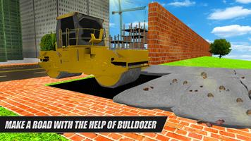 Mesin Berat Konstruksi Jalan Simulator screenshot 3