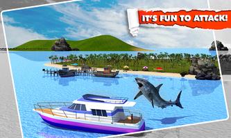 برنامه‌نما Angry Shark Simulator 3D عکس از صفحه