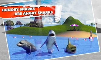 برنامه‌نما Angry Shark Simulator 3D عکس از صفحه