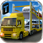 3D Car Transport Trailer Free أيقونة