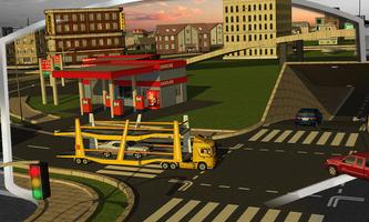 3D Car Transport Trailer Free imagem de tela 1