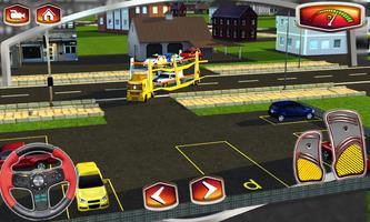 3D Car Transport Trailer Free imagem de tela 2