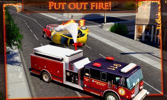 Fire Truck Emergency Rescue 3D captura de pantalla 3