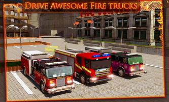 Fire Truck Emergency Rescue 3D captura de pantalla 1