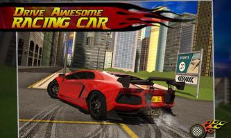 Furious Car Driver 3D Plakat