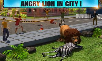 Angry Lion Attack 3D capture d'écran 2