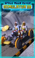 Space Moon Rover Simulator 3D Plakat