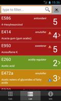 E Numbers Calc: Food Additives 截图 3