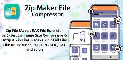 Zip maker File Compressor โปสเตอร์