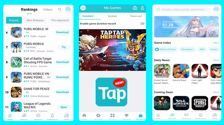 TapTap Games - Téléchargement de l'APK pour Android