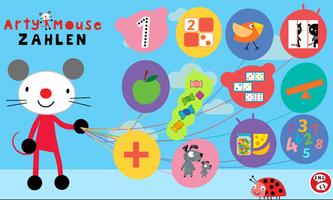 Arty Mouse Zahlen Plakat
