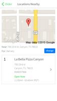 برنامه‌نما La Bella Pizza Canyon عکس از صفحه